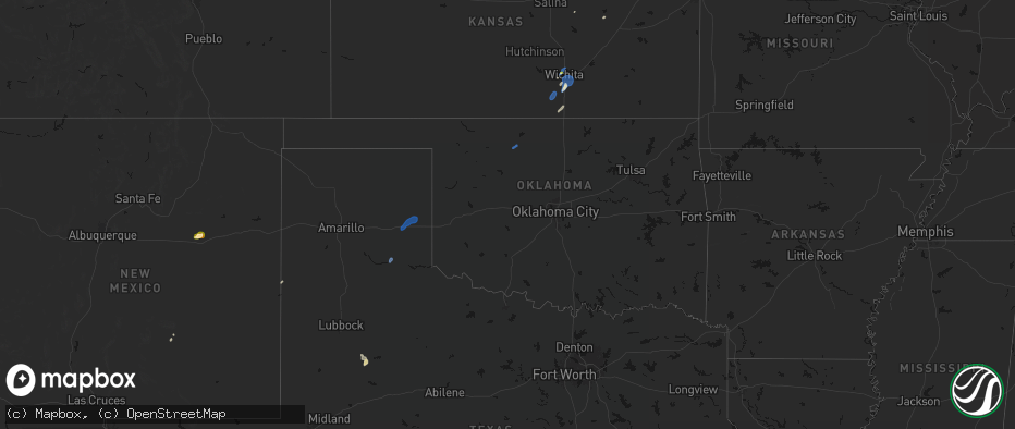 Hail map in Oklahoma on June 4, 2026