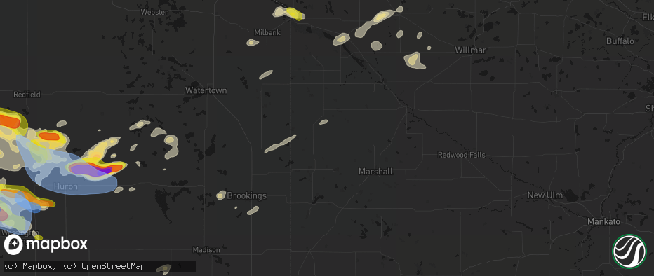 Hail map in Porter, MN on June 4, 2026