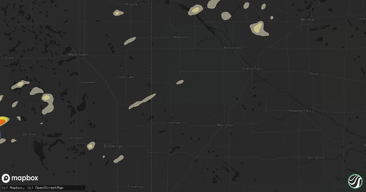 Hail map in Porter, MN on June 4, 2026