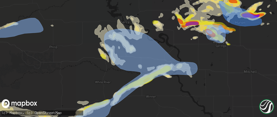 Hail map in Presho, SD on June 4, 2026