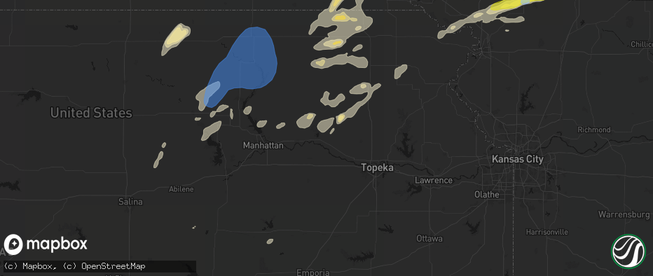 Hail map in Saint Marys, KS on June 4, 2026