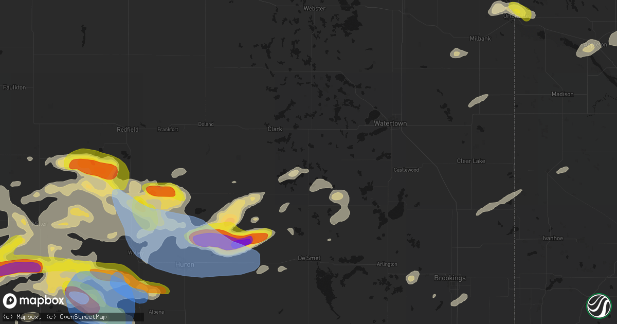 Hail map in Vienna, SD on June 4, 2026
