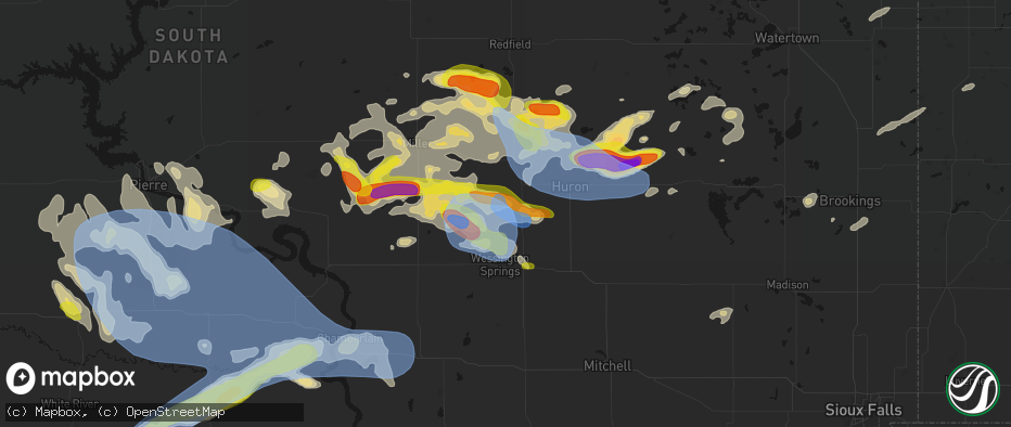 Hail map in Virgil, SD on June 4, 2026