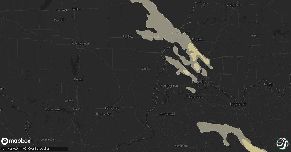 Hail map in Taylors, SC on June 5, 2011