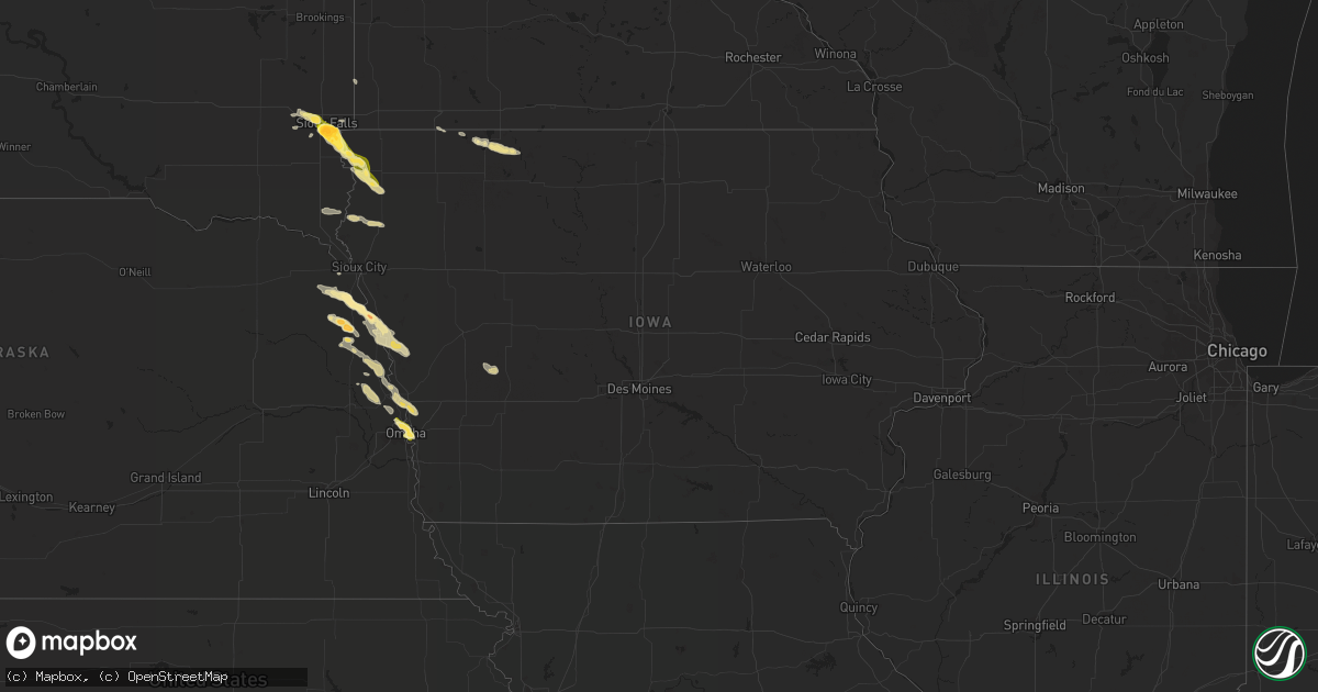 Hail map in Iowa on June 5, 2014