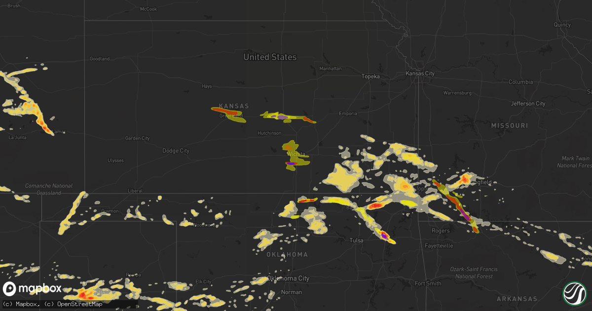 Hail map on June 5, 2014
