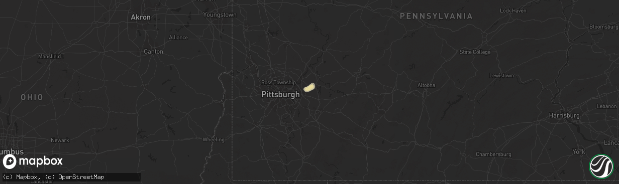 Hail map in Murrysville, PA on June 5, 2015