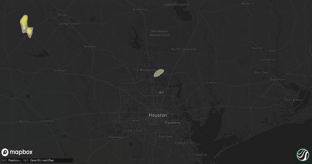 Hail map in Spring, TX on June 5, 2021