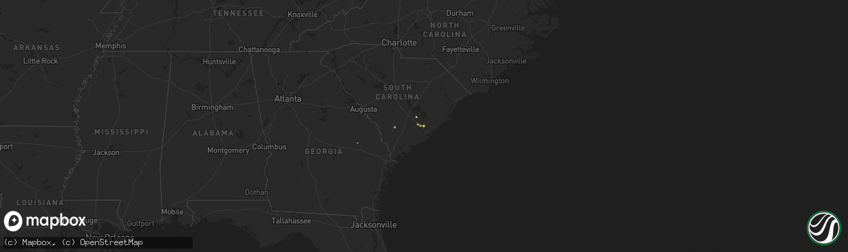 Hail map on June 5, 2021