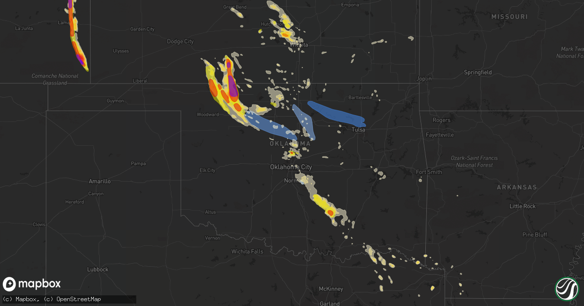 Hail map on June 5, 2022
