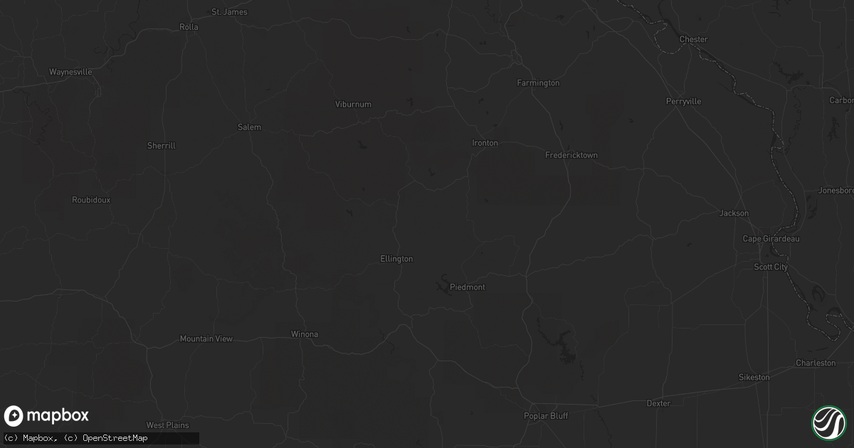 Hail map in Clearwater, KS on June 5, 2023