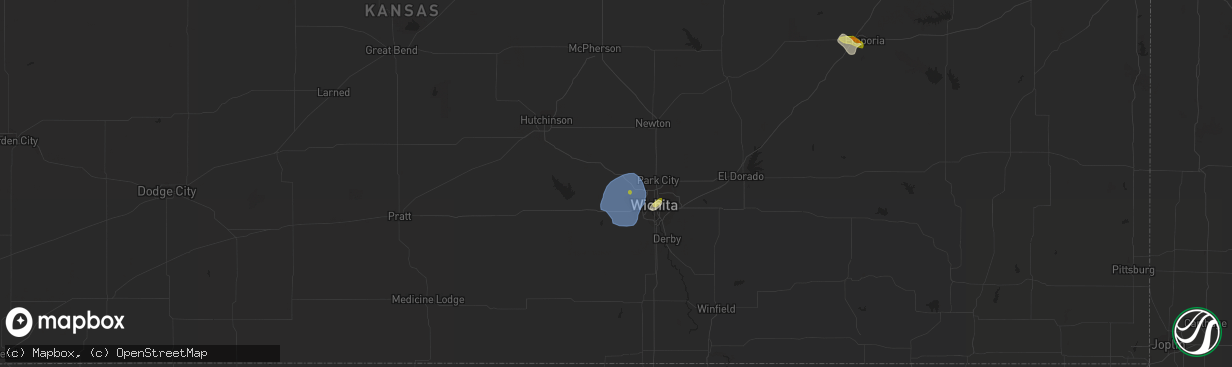 Hail map in Colwich, KS on June 5, 2023
