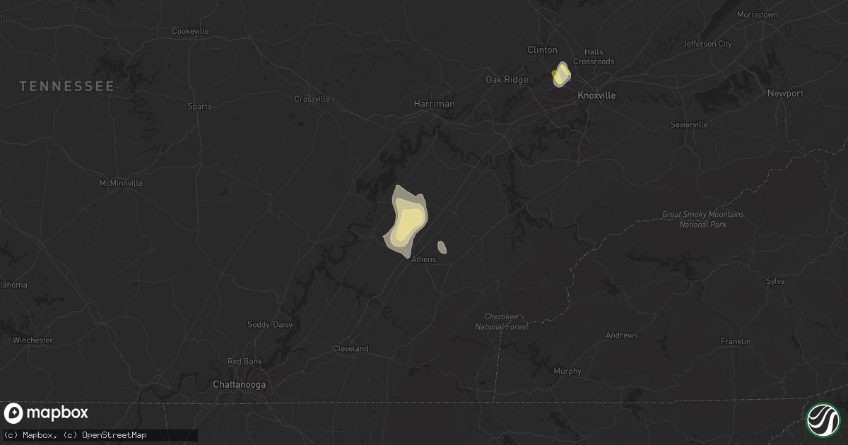 Hail map in Niota, TN on June 5, 2023