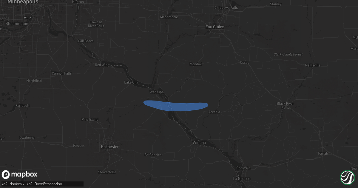 Hail map in Alma, WI on June 5, 2024