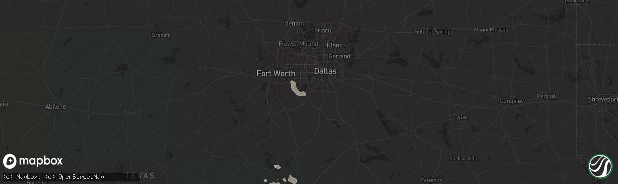 Hail map in Cedar Hill, TX on June 5, 2024
