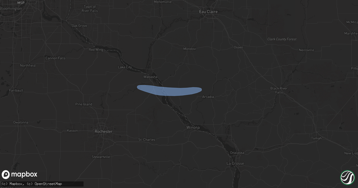 Hail map in Cochrane, WI on June 5, 2024