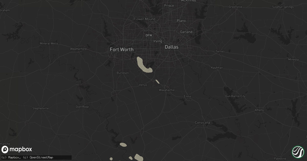 Hail map in Midlothian, TX on June 5, 2024