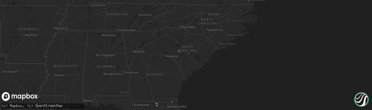 Hail map in South Carolina on June 5, 2024