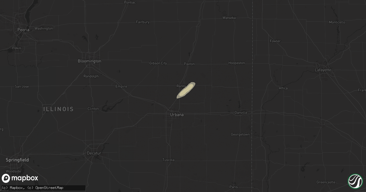 Hail map in Thomasboro, IL on June 5, 2024