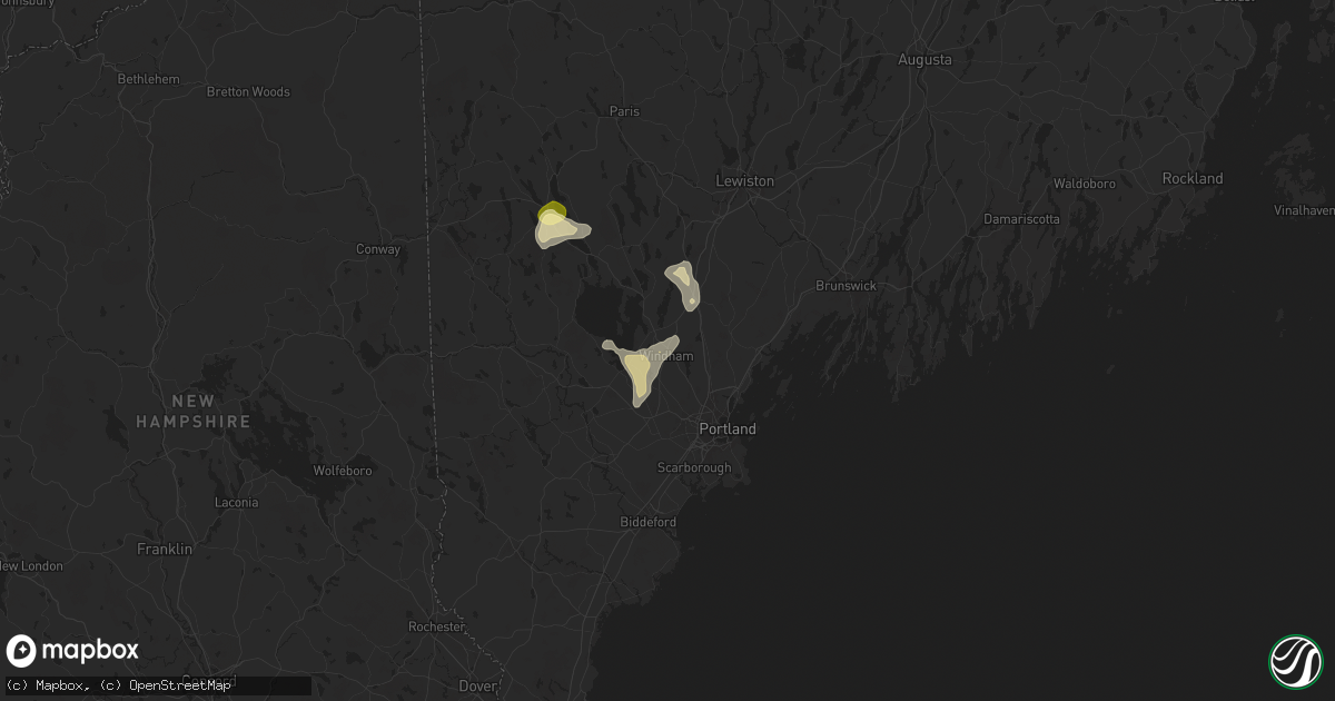 Hail map in Windham, ME on June 5, 2024