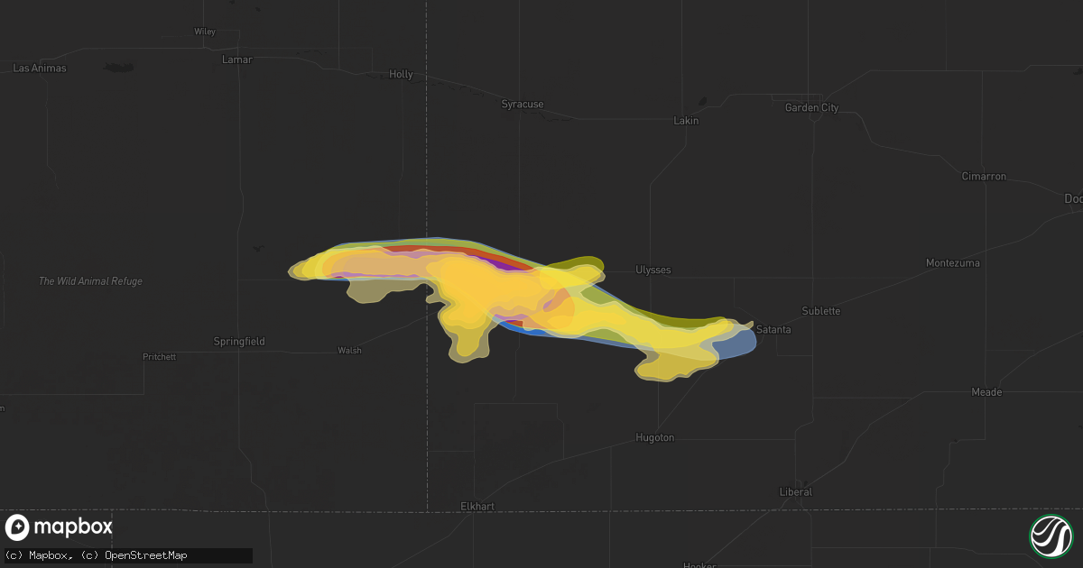 Hail map in Johnson, KS on June 5, 2025