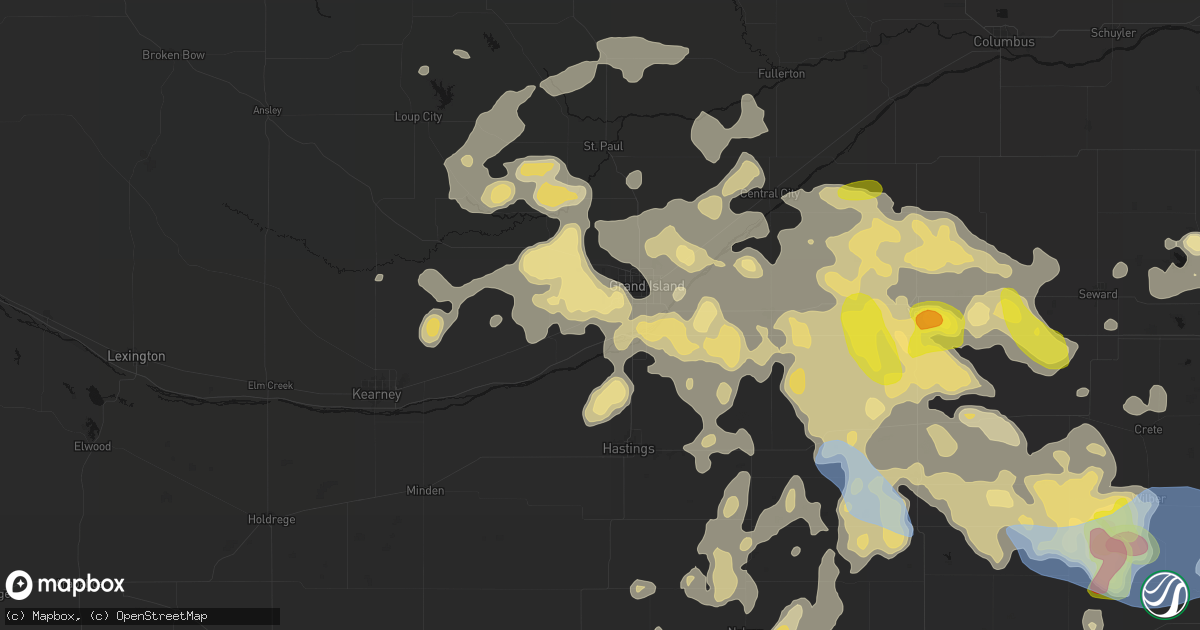 Hail map in Alda, NE on June 5, 2026