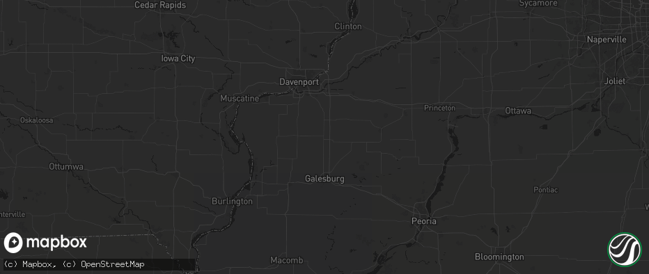 Hail map in Alpha, IL on June 5, 2026
