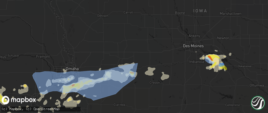 Hail map in Anita, IA on June 5, 2026