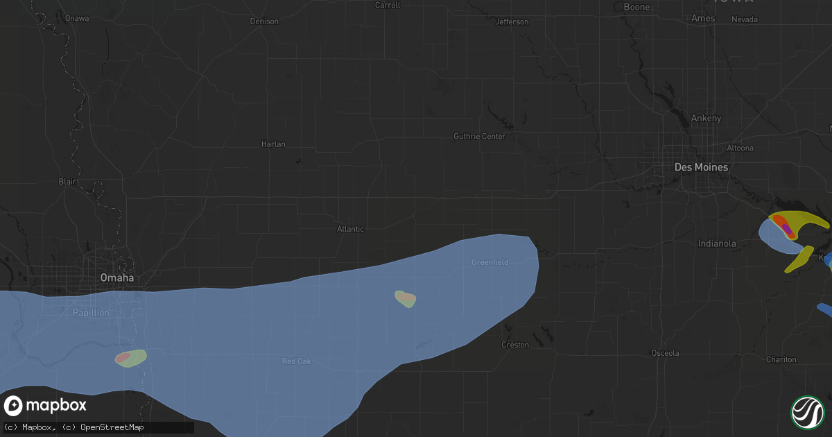 Hail map in Anita, IA on June 5, 2026