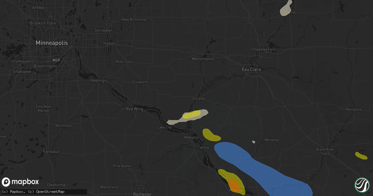 Hail map in Arkansaw, WI on June 5, 2026