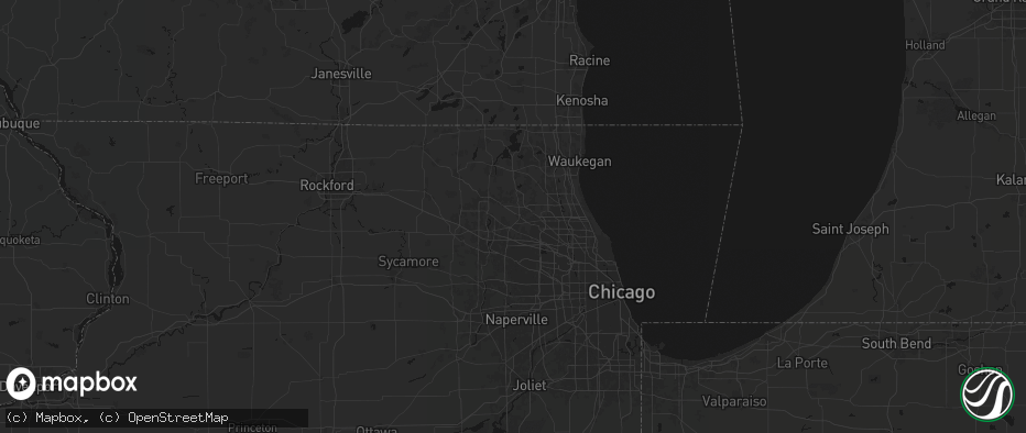 Hail map in Barrington, IL on June 5, 2026