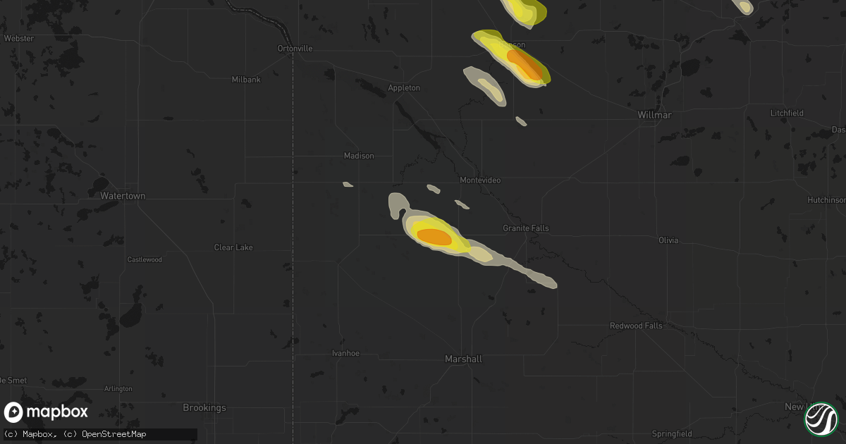 Hail map in Boyd, MN on June 5, 2026