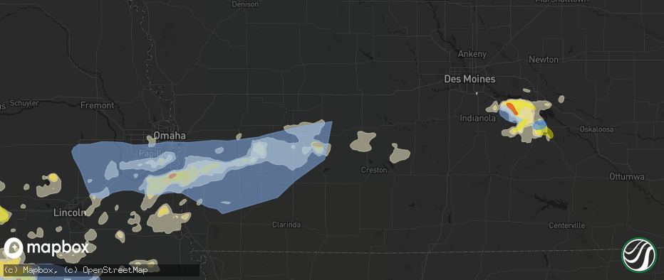 Hail map in Bridgewater, IA on June 5, 2026