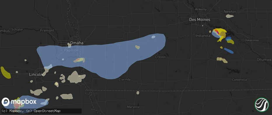 Hail map in Carbon, IA on June 5, 2026