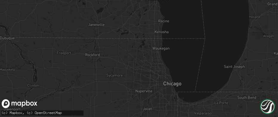 Hail map in Cary, IL on June 5, 2026