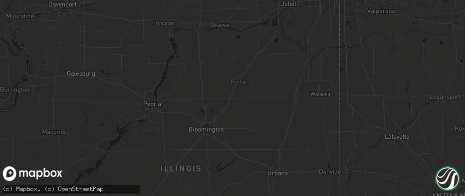 Hail map in Chenoa, IL on June 5, 2026
