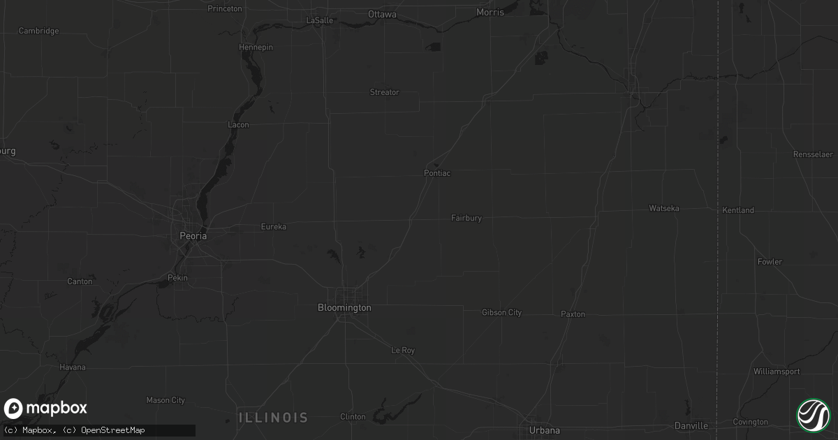 Hail map in Chenoa, IL on June 5, 2026