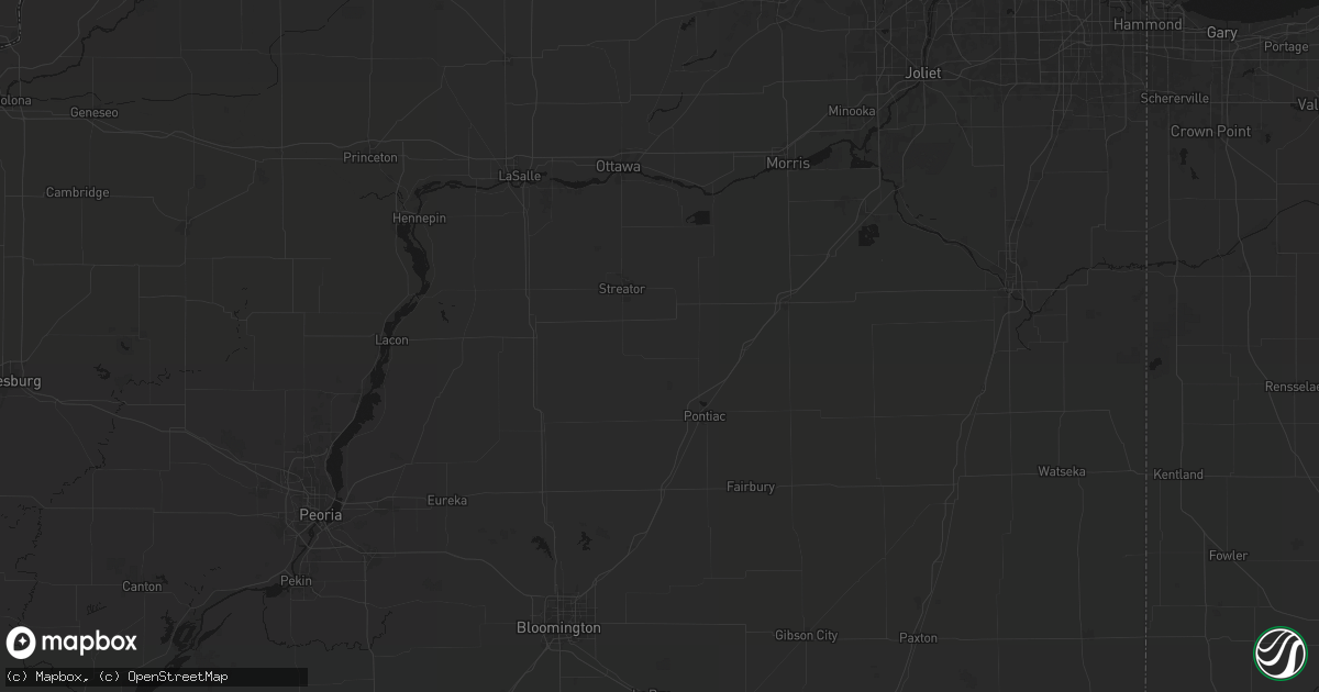 Hail map in Cornell, IL on June 5, 2026