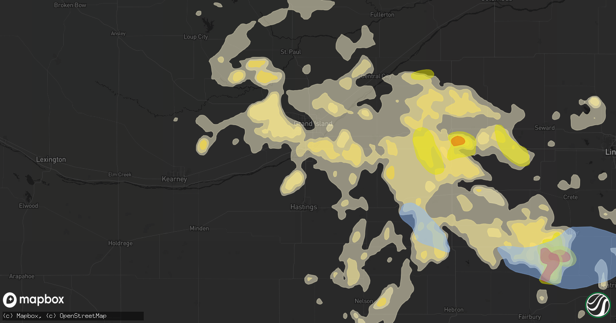 Hail map in Doniphan, NE on June 5, 2026