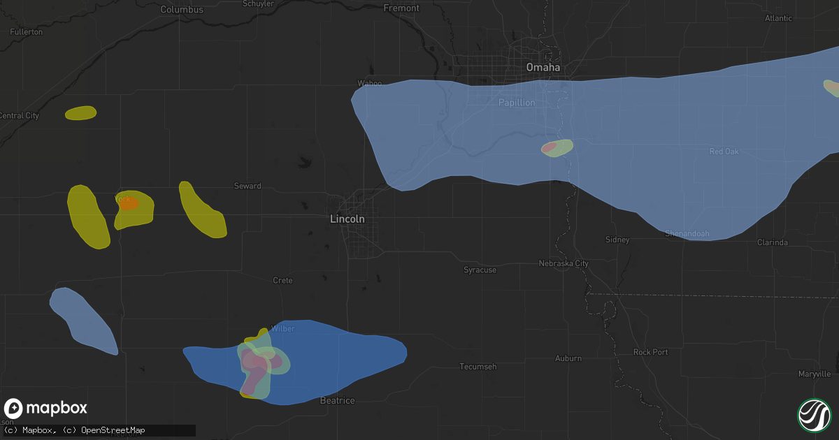 Hail map in Eagle, NE on June 5, 2026
