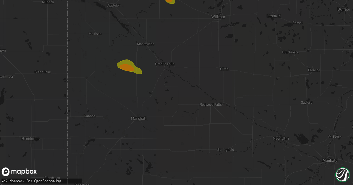 Hail map in Echo, MN on June 5, 2026