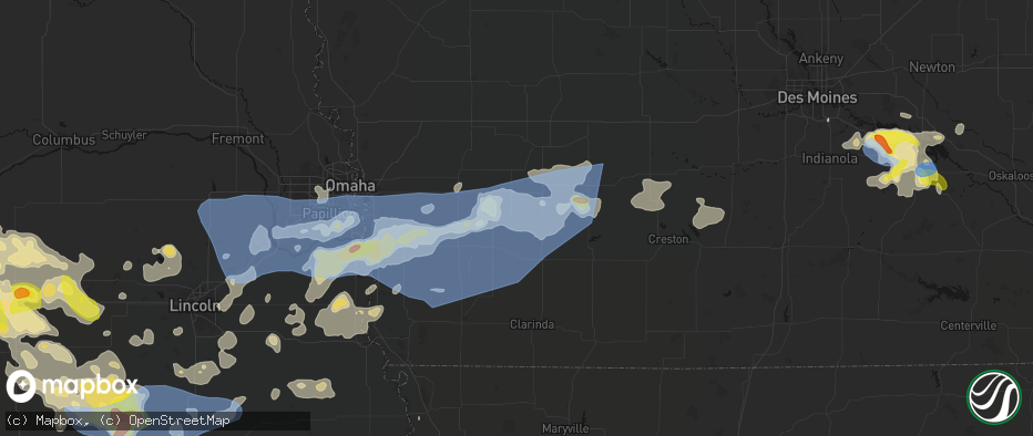 Hail map in Elliott, IA on June 5, 2026