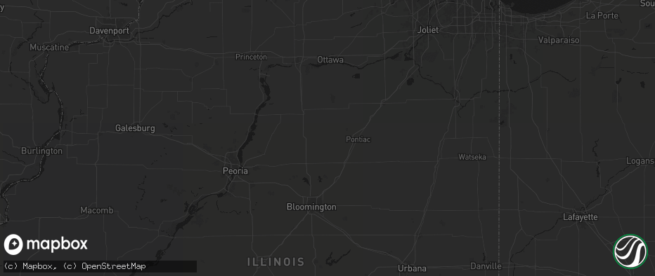 Hail map in Flanagan, IL on June 5, 2026