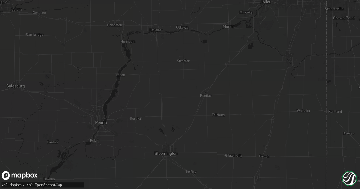 Hail map in Flanagan, IL on June 5, 2026