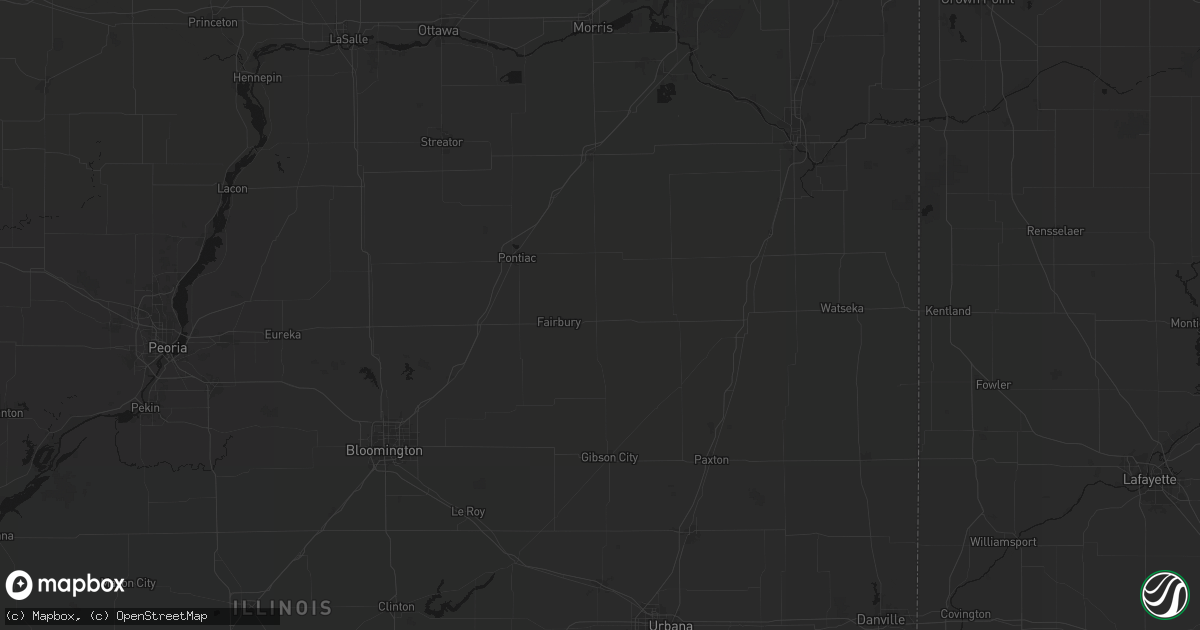 Hail map in Forrest, IL on June 5, 2026