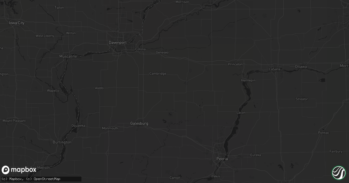 Hail map in Galva, IL on June 5, 2026