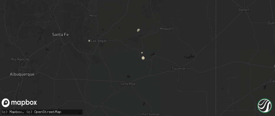 Hail map in Garita, NM on June 5, 2026