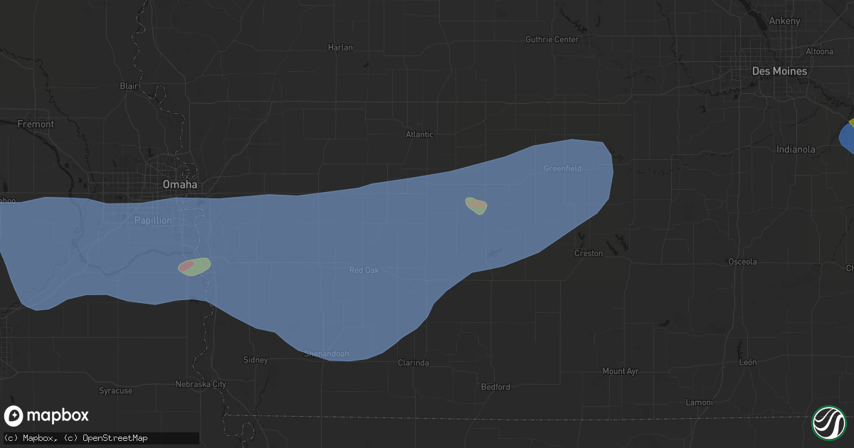 Hail map in Grant, IA on June 5, 2026