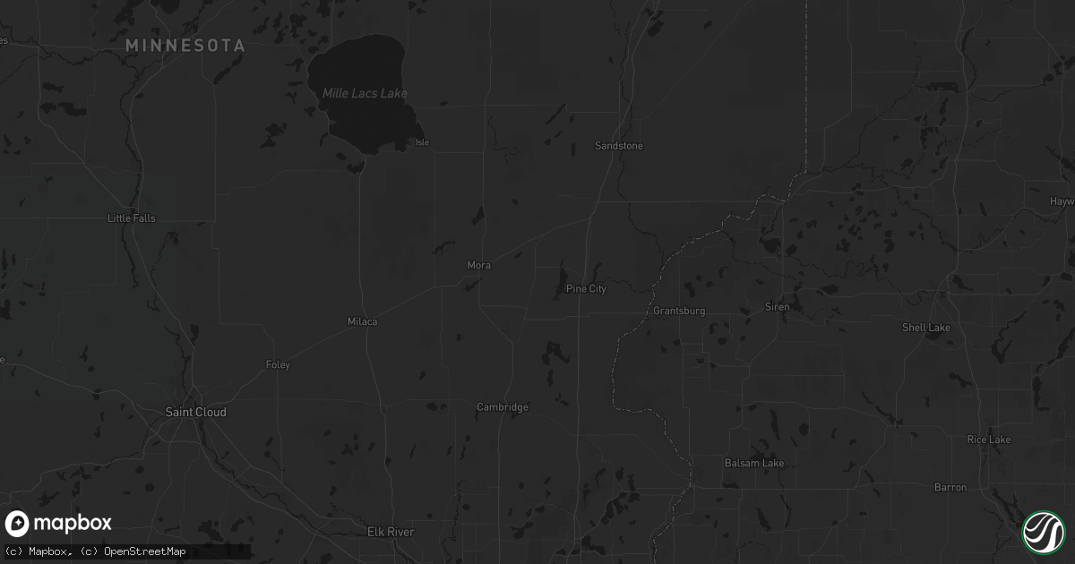 Hail map in Grasston, MN on June 5, 2026