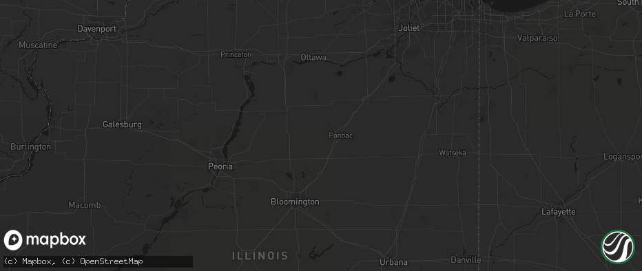Hail map in Graymont, IL on June 5, 2026